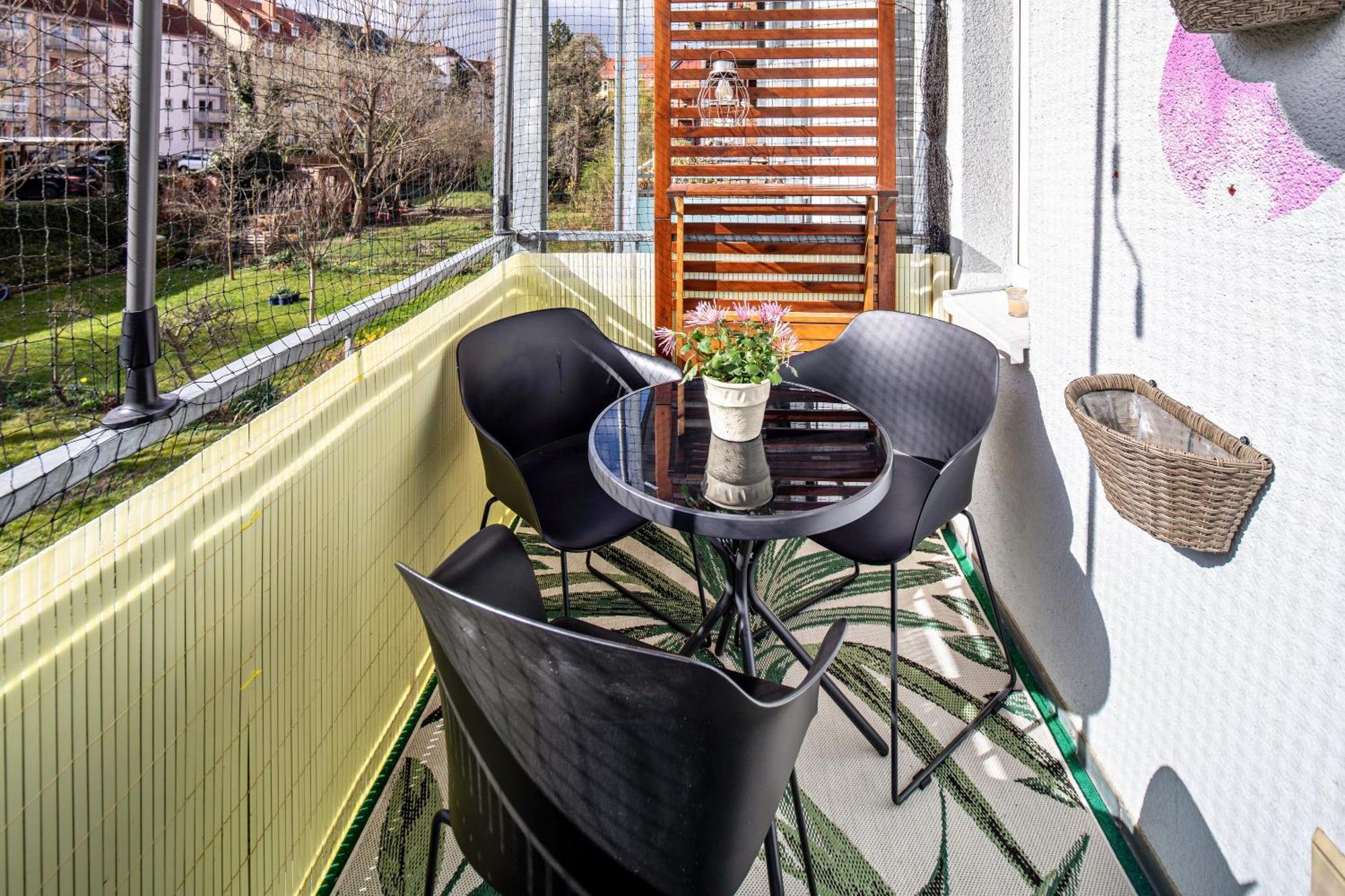 Balkon Apartment Shanti Lu Erfurt Exterior photo